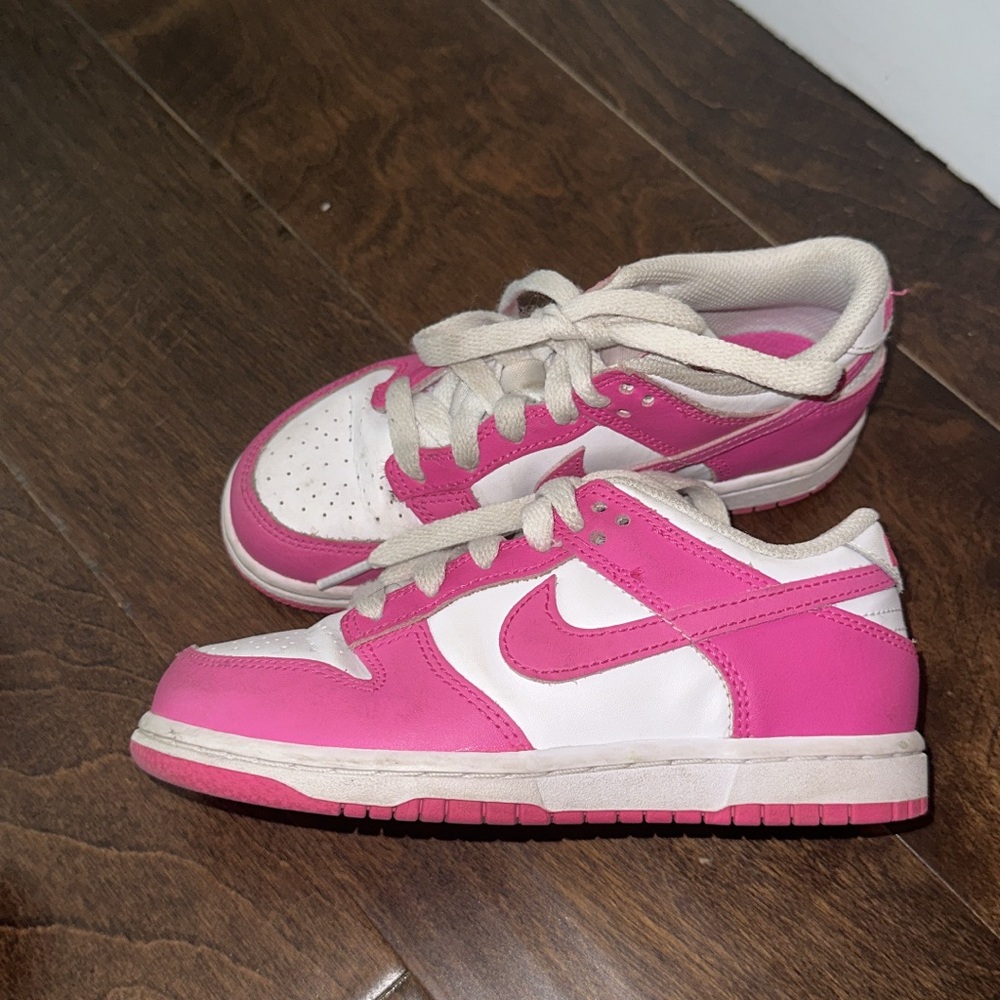 Nike Kids Pink and White Sneakers